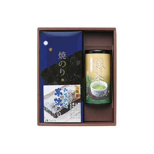 ●紙袋のご用意はできません。●ギフト商品のため納品書は同梱されません。●メーカー都合により、デザイン・内容等が変更になる場合がございます。●ご注文者様宛以外へ発送の場合、お届け先様の転居・住所不明・長期不在などが発生した際は商品をご依頼主様へ転送させていただきます。栄養をたっぷり含み磯の香りに包まれた『みちのく寒流のり』と爽やかな香りと旨味が調和した『鹿児島茶』の詰合せです。■焼のり半切5枚(三陸産)×4、上煎茶100g(鹿児島茶)×1■箱サイズ:28×22×8.7cm【用途】引出物 結婚内祝 婚家 結婚祝 出産内祝 出産祝 仏事 快気 新築 記念 贈答 お返し お祝い 御祝 香典返し 法事 法要 引越し 新築祝い お中元 お歳暮　敬老の日 還暦 賀寿 母の日 父の日 自分へのご褒美　自分へのお取り寄せグルメなど 快気祝い 成人お祝い 金婚式 銀婚式 入籍記念日 白寿 卒寿 米寿 傘寿 喜寿 古希 還暦祝い 賀寿 長寿祝い 緑寿 入園祝い 入学祝い 卒業祝い 就職祝い 新築祝い 開店祝い お土産 お誕生日プレゼント お年賀 お中元ギフト 会社 企業 残暑見舞い●紙袋のご用意はできません。 ●ギフト商品のため納品書は同梱されません。 ●メーカー都合により、デザイン・内容等が変更になる場合がございます。 ●ご注文者様宛以外へ発送の場合 お届け先様の転居・住所不明・長期不在などが発生した際は 商品をご依頼主様へ転送させていただきます。