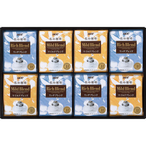 【送料無料・包装無料・のし無料】UCC 一杯抽出型レギュラーコーヒー「私の珈琲」ギフト(2種40個) SMD-50A(A3)
