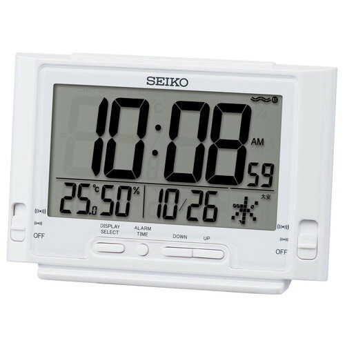 Watches - 【ギフト包装・のし紙無料】セイコー 電波デジタル目ざまし時計 SQ320W(A5)