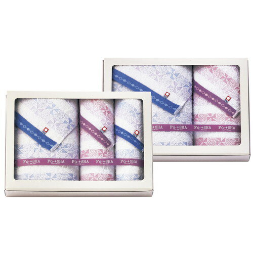 【送料無料・包装無料・のし無料】Fu-SHA(風車) 今治産 タオルセット(二段重ね) FS-HO(A3)