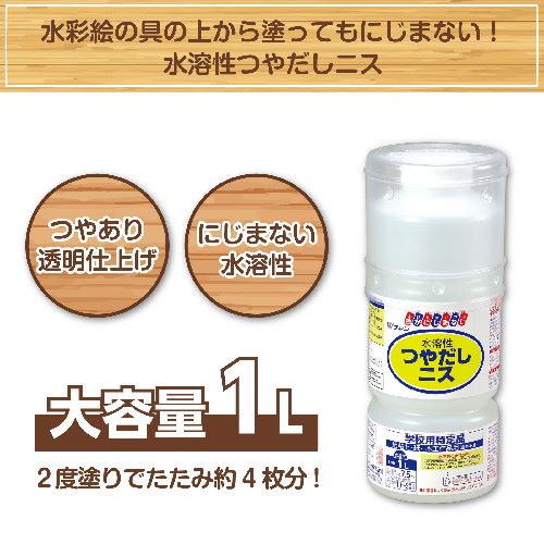 アーテック ワシン水溶性つやだしニス(1L)