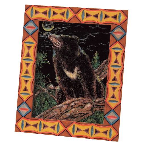 アーテック アートガラス木彫額縁セット 大