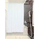 アーテック シャワーカーテン ホワイト 130×178cm フック付き