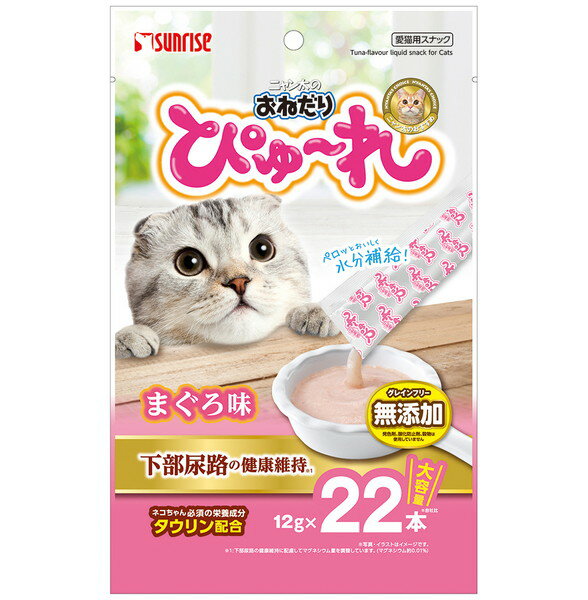 ねこちゃんが夢中になる旨み溢れるとろ〜りおやつ！手軽な水分補給やフードへのトッピング、投薬補助に役立つ下部尿路の健康維持*に配慮した、穀物不使用のペースト状のおやつです。気になる発色剤や酸化防止剤は不使用、幼猫やシニア猫にもおすすめです。(...