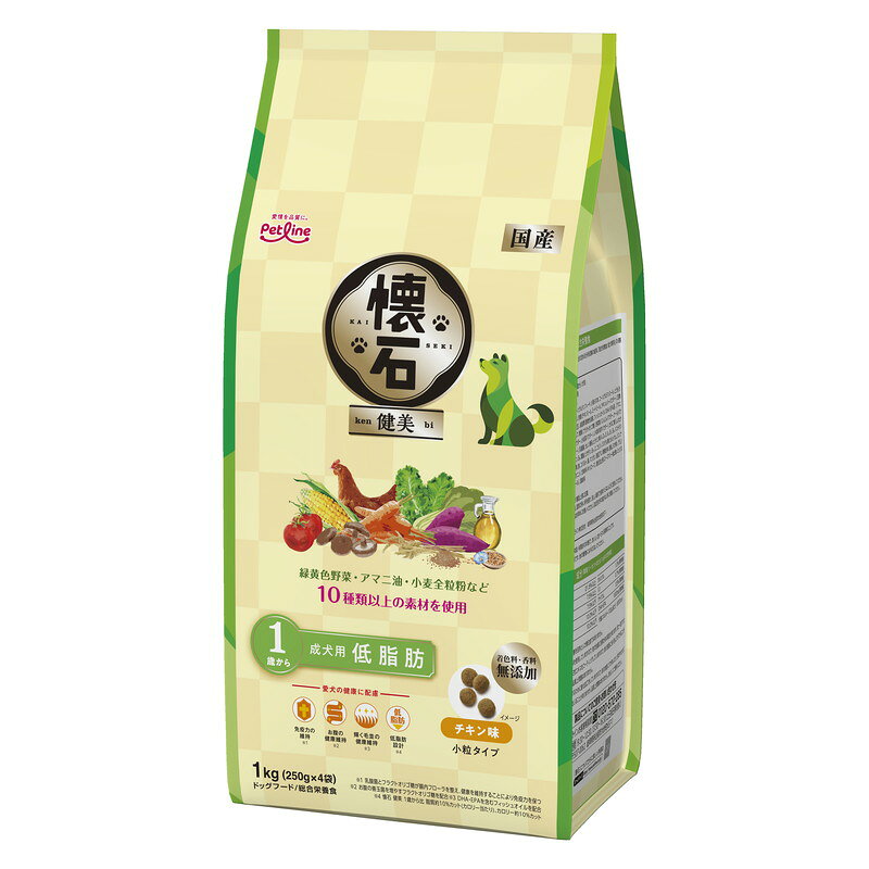 樂天商城 - ペットライン 懐石 健美 低脂肪 1歳から 1kg(250g×4)