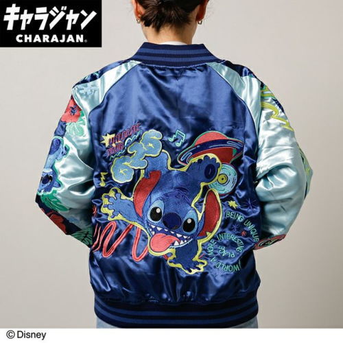 丸眞(マルシン) スカジャン(L) ディズニー スティッチエクスペリメント　男女兼用 キャラクター キャラジャン CHARAJAN 　2335090500