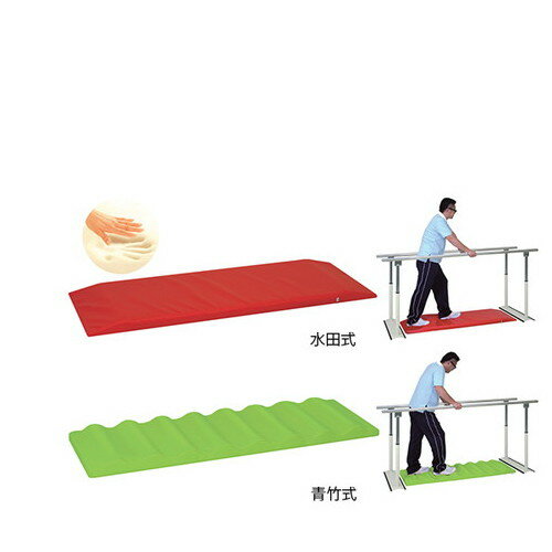 ●バランス訓練・歩行訓練を安全に効果的に行えるトレーニングマット。●独特の形状と適度な硬さで「青竹踏み」のような足裏への刺激を実現。●訓練時のズレ滑りを予防し安全性を高める裏面ストップレザーを採用。●サイズ：幅48×奥行100×高さ7cm●...