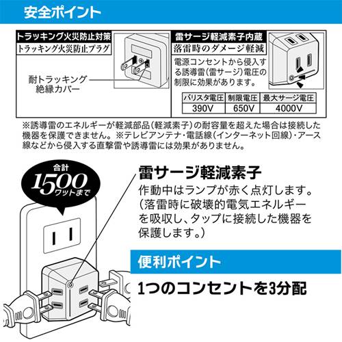 OHM �������ŵ����륬������ �ȥ�ץ륿�å� 3�ĸ��ʥۥ磻�ȡˡ�HS-AK3PBT-W