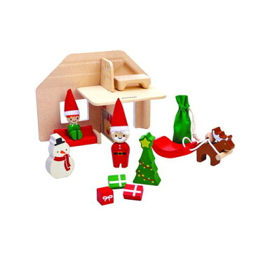 PLANTOYS プラントイ サンタハウス 木のおもちゃ 知育玩具 木製玩具 リハビリ 指先運動 脳活 グッズ 室内遊び