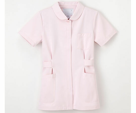 伸縮性に優れたナースウェアHO1912　半袖ピンクS　4545516039763