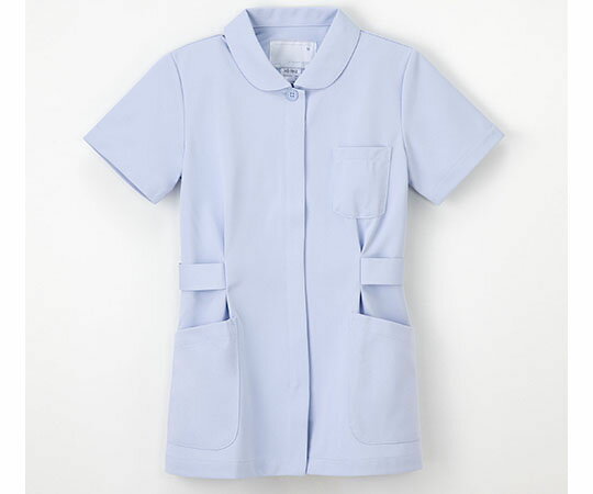 伸縮性に優れたナースウェアHO1912　半袖ブルーS　4545516044385