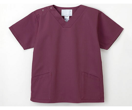 手術衣 （男女兼用上衣） バーガンディ L　4545516048987