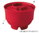 業務用樹脂食器 凛 汁椀(中)蓋 朱 5006-SYU(身別売)(4)