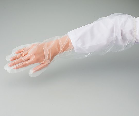 プロシェアポリエチレンロング手袋　フリーサイズ　50枚×10