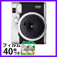 楽天市場 フィルム40枚セット 富士フイルム インスタントカメラチェキ Instax Mini 90 ネオクラシック フィルム40枚付 激安ショップｅ ｔ ｍ