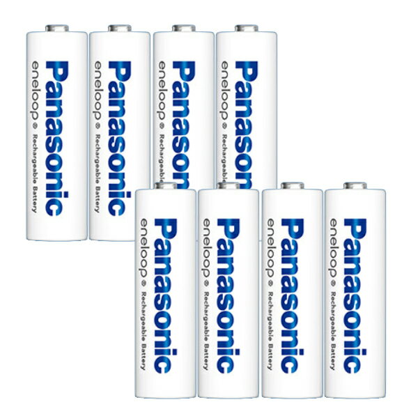 【ポスト投函便専用商品・送料無料】パナソニック Panasonic エネループ充電池単3形8本 BK-3MCC/4C(2パック) 電池ケース付き