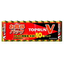 【ポスト投函・送料無料】富士通 FDK アルカリ乾電池 TOPV 単3形10個パック LR6(10S)TOPV2