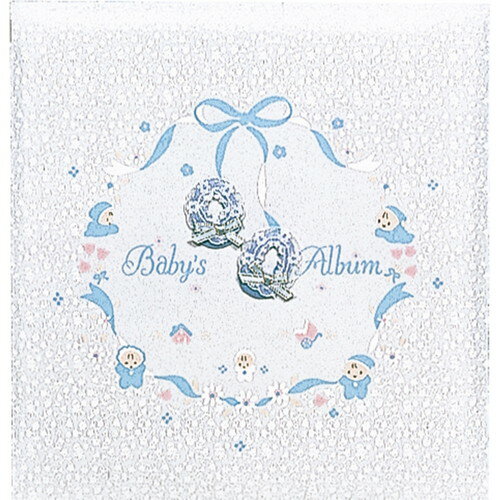 ナカバヤシ　フエルアルバム誕生用　ベビーアルバム　ブルー　ア-LB-350-B