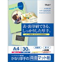 ナカバヤシ インクジェット用紙 マット紙MW 厚手 両面 A4 30枚 JPMW-A4S-30