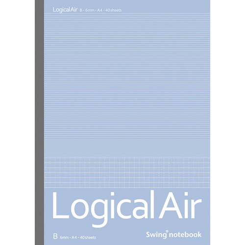 ナカバヤシ ロジカルエアーB罫 A4 40枚 ノ-A409B
