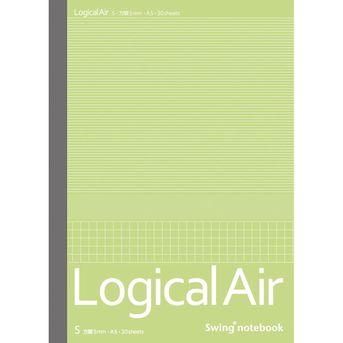 ナカバヤシ ロジカルエアー方眼5mm罫 A5 30枚 ノ-A514S