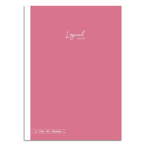 ナカバヤシ ロジカルカラーB5/A罫/ピンク5 NB504A-P5