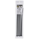 OHM オーム電機 ロックタイ 耐候性 300mm 10本入 黒 LT-300W10BK 結束バンド 結束ベルト