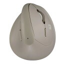 ナカバヤシ Digio2 Bluetooth対応 ミニエルゴ静音5ボタンBlueLEDマウス グレージュ MUS-BKF223GY(2)