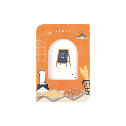 ナカバヤシ フォトスタンドカード /チェキ /ねこ PSTC-CK-101-1