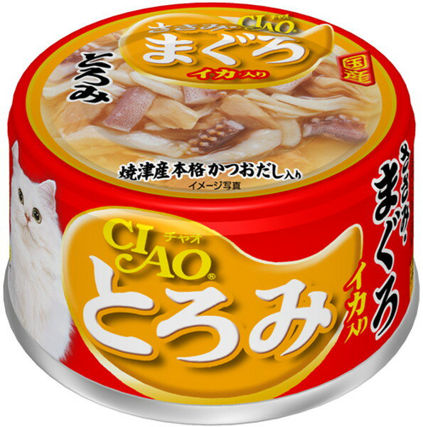 CIAO とろみ ささみ・まぐろ イカ入り 80g