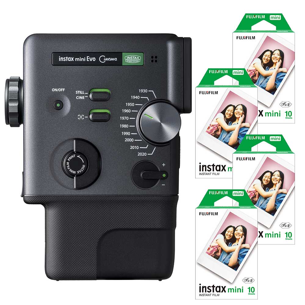 （フィルム40枚付き）富士フイルム ハイブリッドインスタントカメラ　チェキ instax mini Evo Cinema INS MINI EVO CINEMA