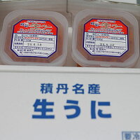 うに塩水北海道殻からむきたて生うにエゾバフンウニ100g2個1セット