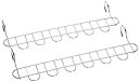 下村企販 等間隔に干せる 6連ハンガー 2本組 【日本製】 風で片寄らない まとめて取り込める 浴室乾燥OK 丈夫なステンレス製 部屋干し 室内 室外 洗濯物干...