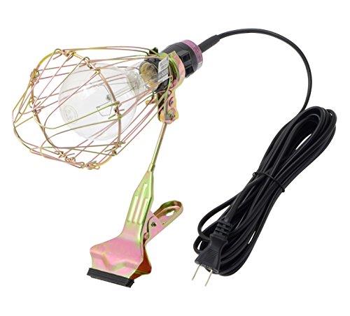 高儀(Takagi) EARTH MAN クリップライト200W耐震球 CLT-120【連結コンセント付】【口径E26】【照射角度調整】作業用 工事用 現場 ライト 照明 投光器 植物育成