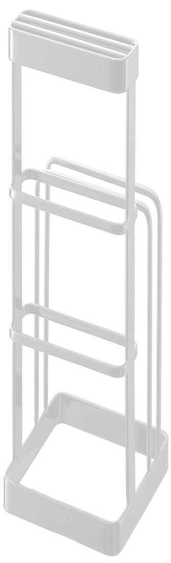 山崎実業(Yamazaki) まな板＆包丁スタンド タワー W12×D12×H21.5cm ホワイト 6775