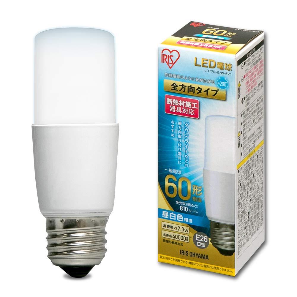 ꥹ(IRIS OHYAMA) LEDŵ ľ26mm E26 T  60W  LDT7N-G/...