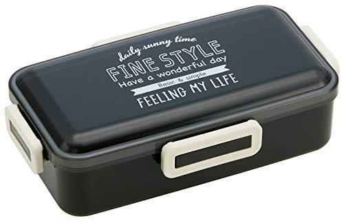 スケーター (skater) Ag+ 抗菌 ふんわり盛れる 弁当箱 830ml 大容量 ファインスタイル ブラック 日本製 PFLB8AG