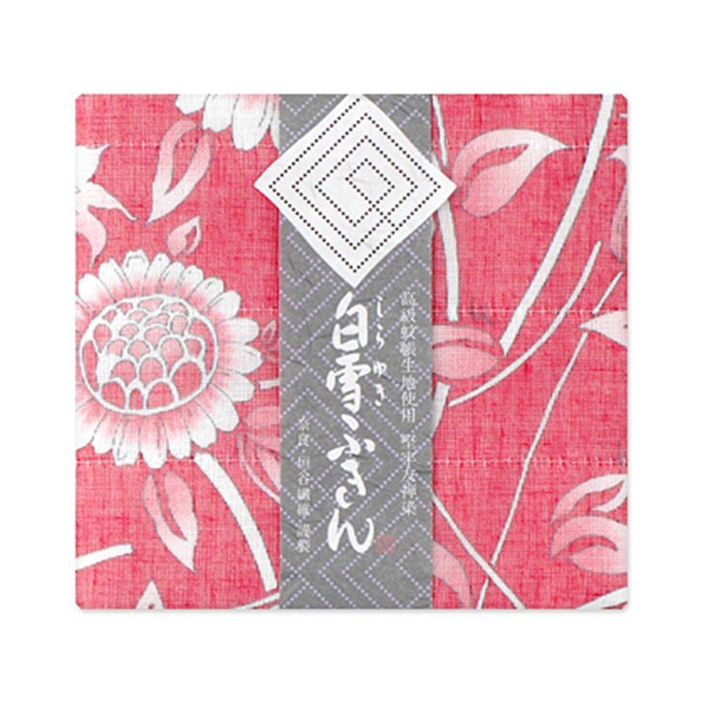 白雪ふきん(Shirayuki Fukin) 台ふきん レッド 30x40cm 白雪友禅ふきん 向日葵