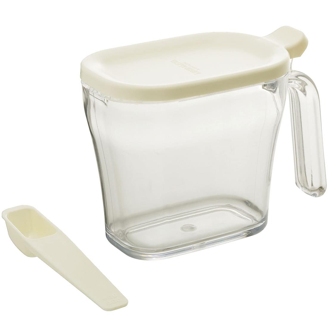 リス 調味料入れ ( 砂糖 塩 ) クックポット スリム ホワイト 440ml リベラリスタ 日本製