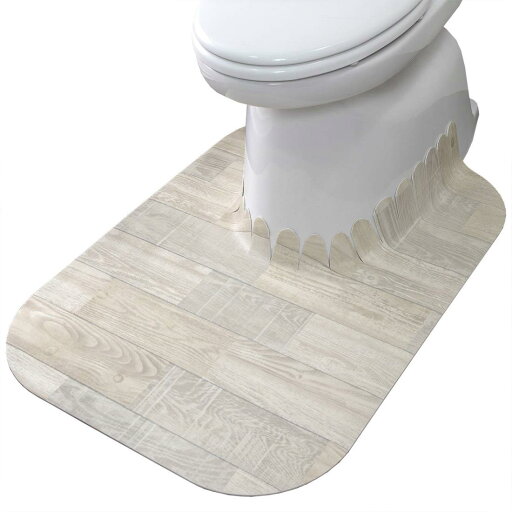 サンコー ずれない トイレマット 拭ける 床汚れ防止 ロング ホワイト ウッド 60×85cm おくだけ吸着 日本製 KV-18 サンコー ずれない トイレマット 拭ける 床汚れ防止 ロング ホワイト ウッド 60×85cm おくだけ吸着 日本製 KV-18