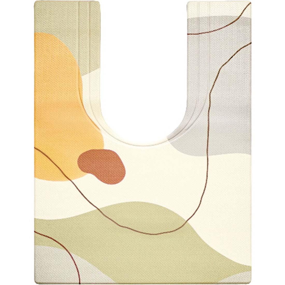 オカトー(Okato) スキマにピタっ！拭けるPVC耳長トイレマット(ニュアンス)