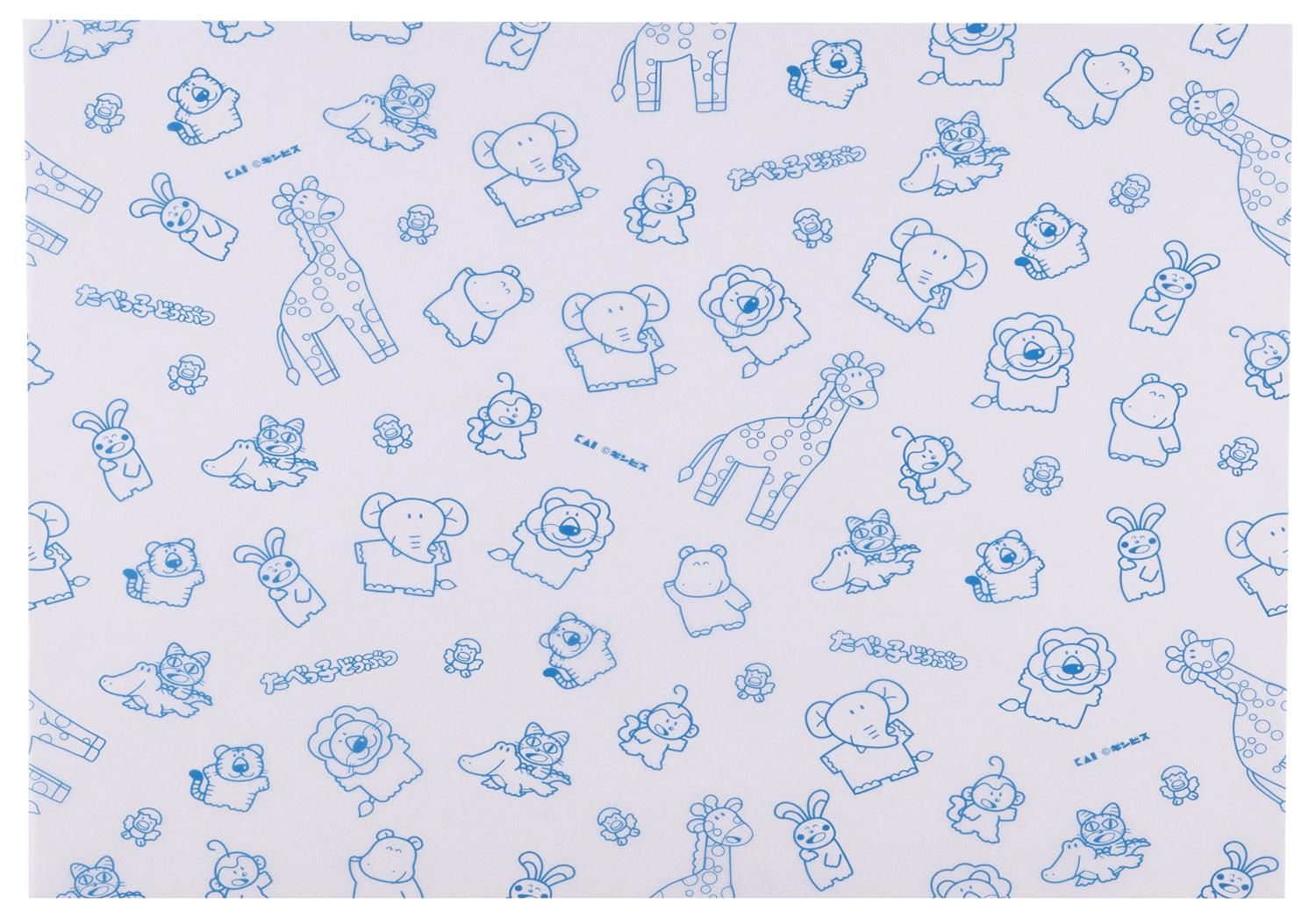 貝印 KAI ワックス ペーパー 30枚 入 ラッピング デコレーション たべっ子どうぶつ ブルー 日本製 DL8107