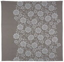 むす美 ふろしき 150 きもの包み 花唐草 グレー 150cm 綿
