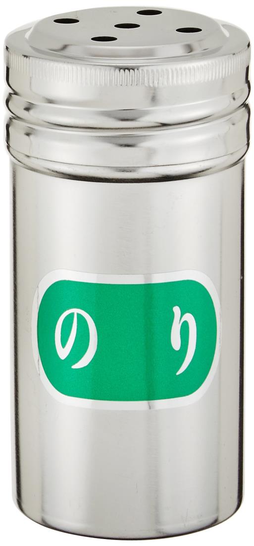 遠藤商事 業務用 調味缶 小 (アクリル蓋付) N缶 (のり) 18-8ステンレス・ポリプロピレン 日本製 BTY02005