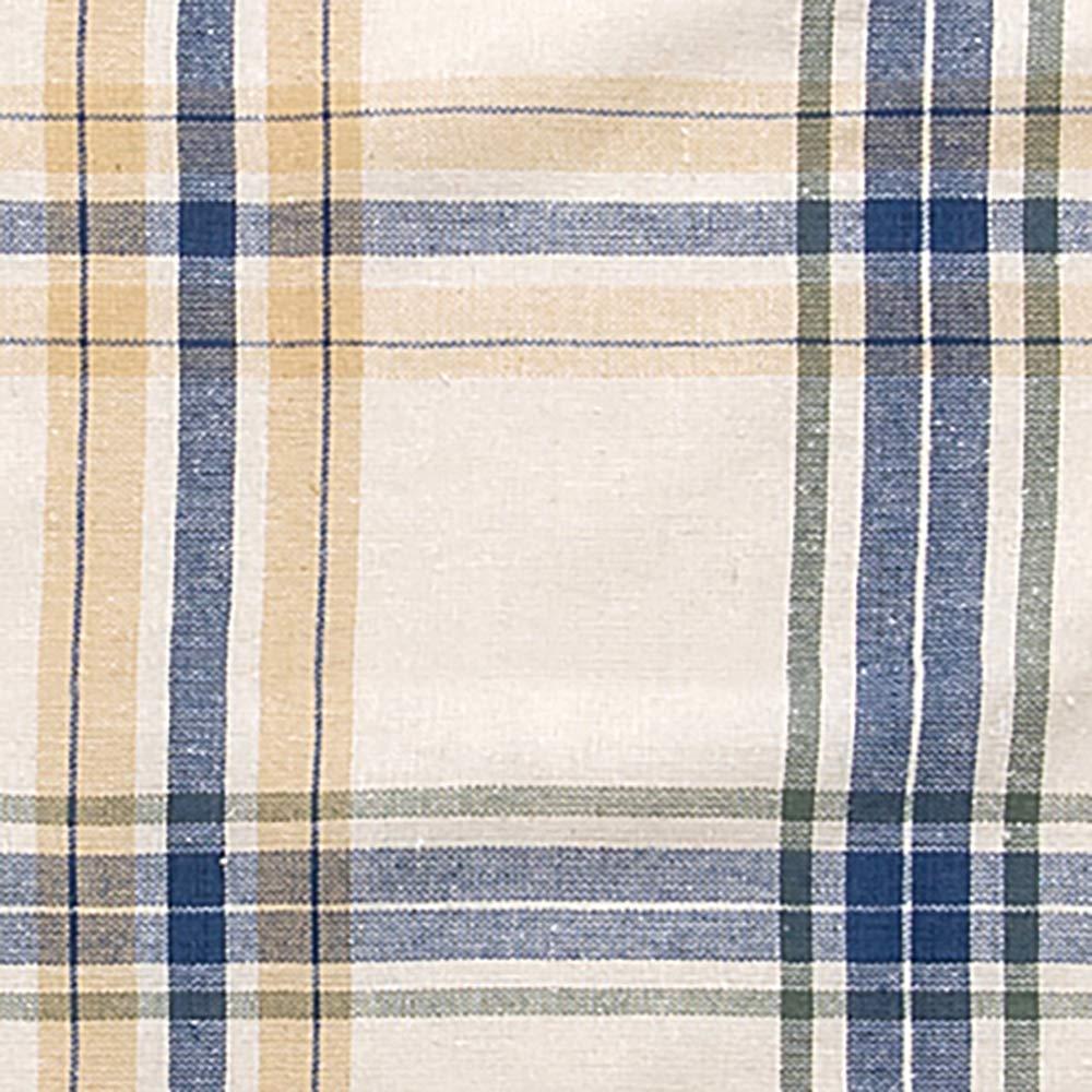 ポッシュリビング マルチカバー 225×150cm チェック ブルー/ベージュ 53350