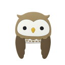 スティッキーフックポケット 吸着式 フック ポケット 動物 貼って はがせる 浴室 洗面所 玄関 キッチン ドア 扉 壁面収納 印鑑 鍵 歯ブラシスタンド 歯磨き粉 メガネスタンド スマホスタンド 小物入れ(ふくろう)