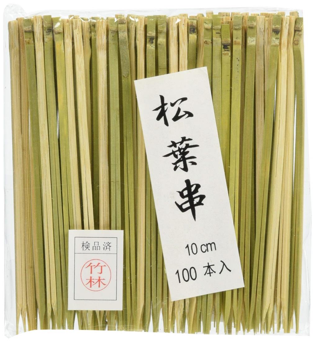 萬洋 松葉串 100mm 竹 中国 (100本入) DKS07100