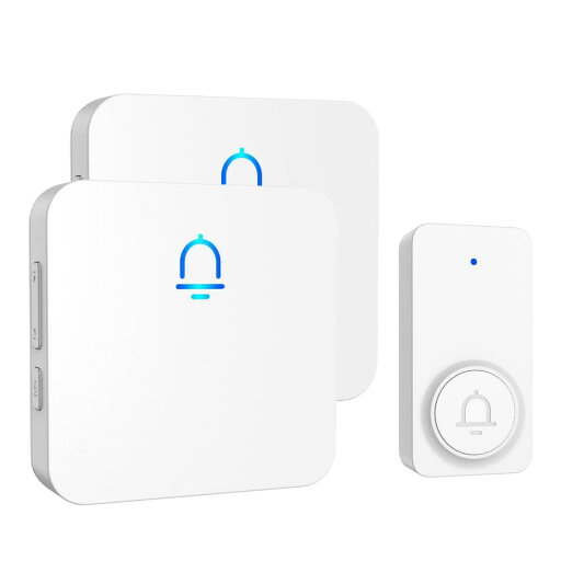 SECRUI ワイヤレスチャイム 受信機 2個 玄関チャイム 送信機 電池式 屋外 防水 工事不要 室内 子機 コンセント 音と光で呼び出し 7色提示led 32曲 5段階音量調節 300M無線範囲(ホワイト 1T2) SECRUI ワイヤレスチャイム 受信機 2個 玄関チャイム 送信機 電池式 屋外 防水 工事不要 室内 子機 コンセント 音と光で呼び出し 7色提示led 32曲 5段階音量調節 300M無線範囲(ホワイト 1T2)