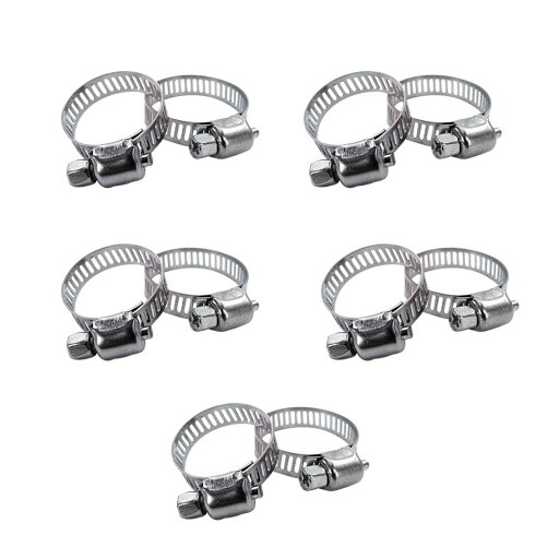 ホースバンド ステンレス鋼 調整可能 ステンレスバンド304ステンレス 強力固定イプ内径:10-16mm対応10個セット ホースバンド ステンレス鋼 調整可能 ステンレスバンド304ステンレス 強力固定イプ内径:10-16mm対応10個セット