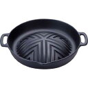 岩鋳 Iwachu 焼肉ジンギスカン鍋 黒焼付 内径28.5cm 直火用 南部鉄器 23005